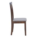 Καρέκλα Houston pakoworld rubberwood σε καρυδί απόχρωση 40x49x94εκ | Συσκευασία 2 τμχ