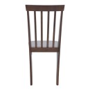 Καρέκλα Houston pakoworld rubberwood σε καρυδί απόχρωση 40x49x94εκ | Συσκευασία 2 τμχ