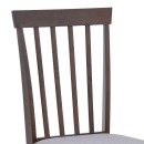 Καρέκλα Houston pakoworld rubberwood σε καρυδί απόχρωση 40x49x94εκ | Συσκευασία 2 τμχ