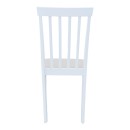 Καρέκλα Houston pakoworld rubberwood σε λευκή απόχρωση 40x49x94εκ | Συσκευασία 2 τμχ