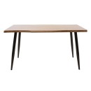 Τραπεζαρία με Καρέκλες Murde Μαύρο και Τραπέζι Neve Μαύρο 140x80x75εκ Σετ 5τεμ