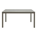 Τραπέζι Kliton pakoworld αλουμίνιο σε σαμπανιζέ απόχρωση 150x80x74εκ