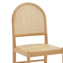 Καρέκλα Alessia pakoworld ξύλο οξιάς-rattan φυσικό 43x44x89εκ