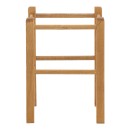 Σκαμπό καφενείου Oligor pakoworld μασίφ ξύλο οξιάς λούστρο καρυδί 34x34x47εκ