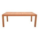 Τραπέζι Vocaly pakoworld teak ξύλο σε φυσική απόχρωση 200x100x75εκ