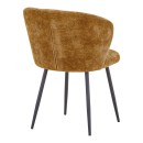 Καρέκλα Karg pakoworld camel ύφασμα-πόδι μαύρο μέταλλο 57x62x80εκ | Συσκευασία 2 τμχ