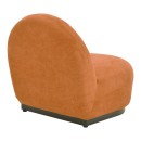 Πολυθρόνα Zenny pakoworld υφασμα terracotta 64x85x68εκ