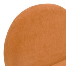 Πολυθρόνα Zenny pakoworld υφασμα terracotta 64x85x68εκ