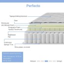 Κρεβάτι με στρώμα Nevil-Perfecto pakoworld ύφασμα ανθρακί-μαύρο πόδι 90x190εκ