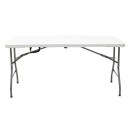 Τραπέζι catering Rodeo pakoworld πτυσσόμενο-βαλίτσα λευκό 240x76x74εκ