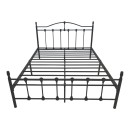 Κρεβάτι Wotso pakoworld μεταλλικό μαύρο 140x200εκ