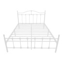 Κρεβάτι Wotso pakoworld μεταλλικό λευκο 140x200εκ