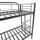 Κρεβάτι-κουκέτα Belit pakoworld μεταλλικό λευκό 90x190εκ