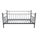 Κρεβάτι-Καναπές Routha pakoworld μεταλλικός μαύρο 90x190εκ