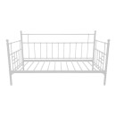 Κρεβάτι-Καναπές Routha pakoworld μεταλλικός λευκό 90x190εκ