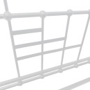 Κρεβάτι-Καναπές Routha pakoworld μεταλλικός λευκό 90x190εκ