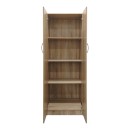 Ντουλάπα δίφυλλη Athos pakoworld σε sonoma απόχρωση 60x42x180εκ