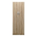 Ντουλάπα δίφυλλη Athos pakoworld σε sonoma απόχρωση 60x42x180εκ