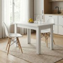 Τραπέζι Celeste pakoworld λευκό 100x60x73.5εκ