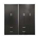 Ντουλάπα πεντάφυλλη Athos pakoworld wenge 170x42x180εκ