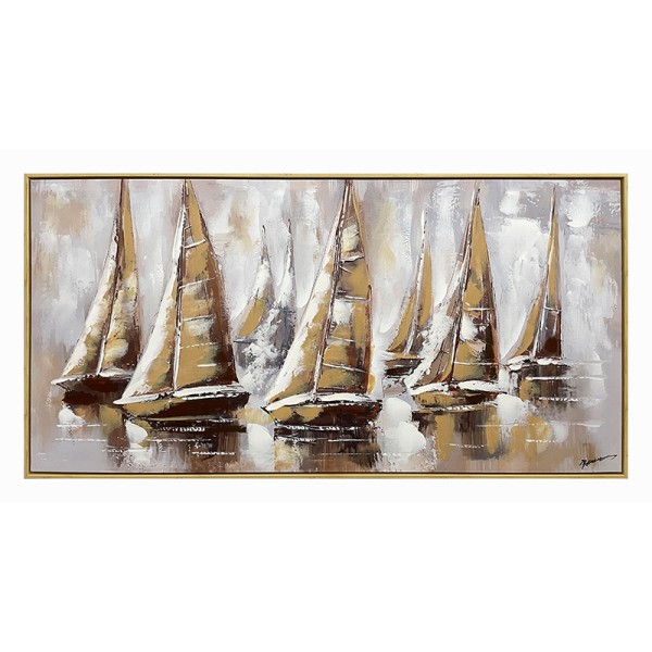 Πίνακας σε καμβά Yelkan Inart με πλαίσιο 120x3.5x60εκ