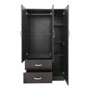Ντουλάπα πεντάφυλλη με πατάρι Athos pakoworld wenge 170x42x240εκ