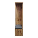 Έπιπλο εισόδου Zomie pakoworld σε oak απόχρωση 131x41.5x180.4εκ