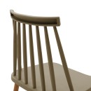 Καρέκλα Aurora pakoworld μόκα pp-φυσικό μεταλλικό πόδι 42x49.5x77εκ | Συσκευασία 4 τμχ