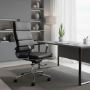 Καρέκλα γραφείου διευθυντή Tokyo pakoworld μαύρο pu 55.5x52x108εκ