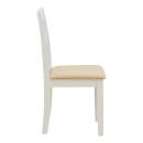 Καρέκλα Dallan pakoworld rubberwood λευκό 40x47.5x89εκ | Συσκευασία 2 τμχ