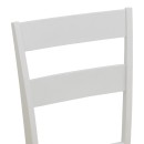 Καρέκλα Dallan pakoworld rubberwood λευκό 40x47.5x89εκ | Συσκευασία 2 τμχ