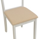 Καρέκλα Dallan pakoworld rubberwood λευκό 40x47.5x89εκ | Συσκευασία 2 τμχ