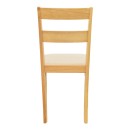 Καρέκλα Dallan pakoworld rubberwood σε φυσική απόχρωση 40x47.5x89εκ | Συσκευασία 2 τμχ