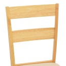 Καρέκλα Dallan pakoworld rubberwood σε φυσική απόχρωση 40x47.5x89εκ | Συσκευασία 2 τμχ