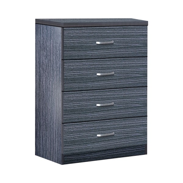 Συρταριέρα Killian pakoworld με 4 συρτάρια wenge 80x40x80εκ