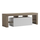 Έπιπλο τηλεόρασης Liner pakoworld sonoma-λευκό 150x40x50εκ