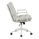 Καρέκλα γραφείου διευθυντη Kreno pakoworld PES γκρι 56x67x89-97εκ