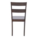 Καρέκλα Dallan pakoworld rubberwood σε καρυδί απόχρωση 40x47.5x89εκ | Συσκευασία 2 τμχ
