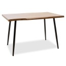Τραπεζαρία Neve-Parker pakoworld σετ 5τμχ 120x80x75εκ