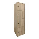 Ντουλάπι-στήλη Gabino pakoworld σε sonoma απόχρωση 40x39x158εκ