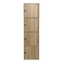 Ντουλάπι-στήλη Gabino pakoworld σε sonoma απόχρωση 40x39x158εκ