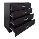 Συρταριέρα Athos pakoworld σε wenge απόχρωση 80x40x79εκ