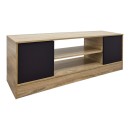 Έπιπλο τηλεόρασης Sasa pakoworld sonoma-ανθρακί 120x35x41.5εκ