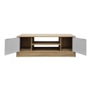 Έπιπλο τηλεόρασης Sasa pakoworld sonoma-λευκό 120x35x41.5εκ