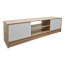 Έπιπλο τηλεόρασης Sasa pakoworld sonoma-λευκό 150x35x41.5εκ