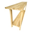 Κονσόλα Decoza pakoworld teak ξύλο σε φυσική απόχρωση 200x40x80εκ