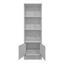 Βιβλιοθήκη Tekaro pakoworld λευκό 57x33x180εκ