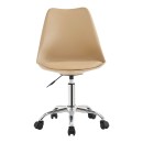 Καρέκλα γραφείου εργασίας Gaston II pakoworld pp-pu cappuccino 48x57x77-90εκ