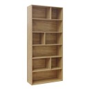 Βιβλιοθήκη Evergin pakoworld mdf σε oak απόχρωση 80x30x180εκ