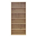 Βιβλιοθήκη Evergin pakoworld mdf σε oak απόχρωση 80x30x180εκ